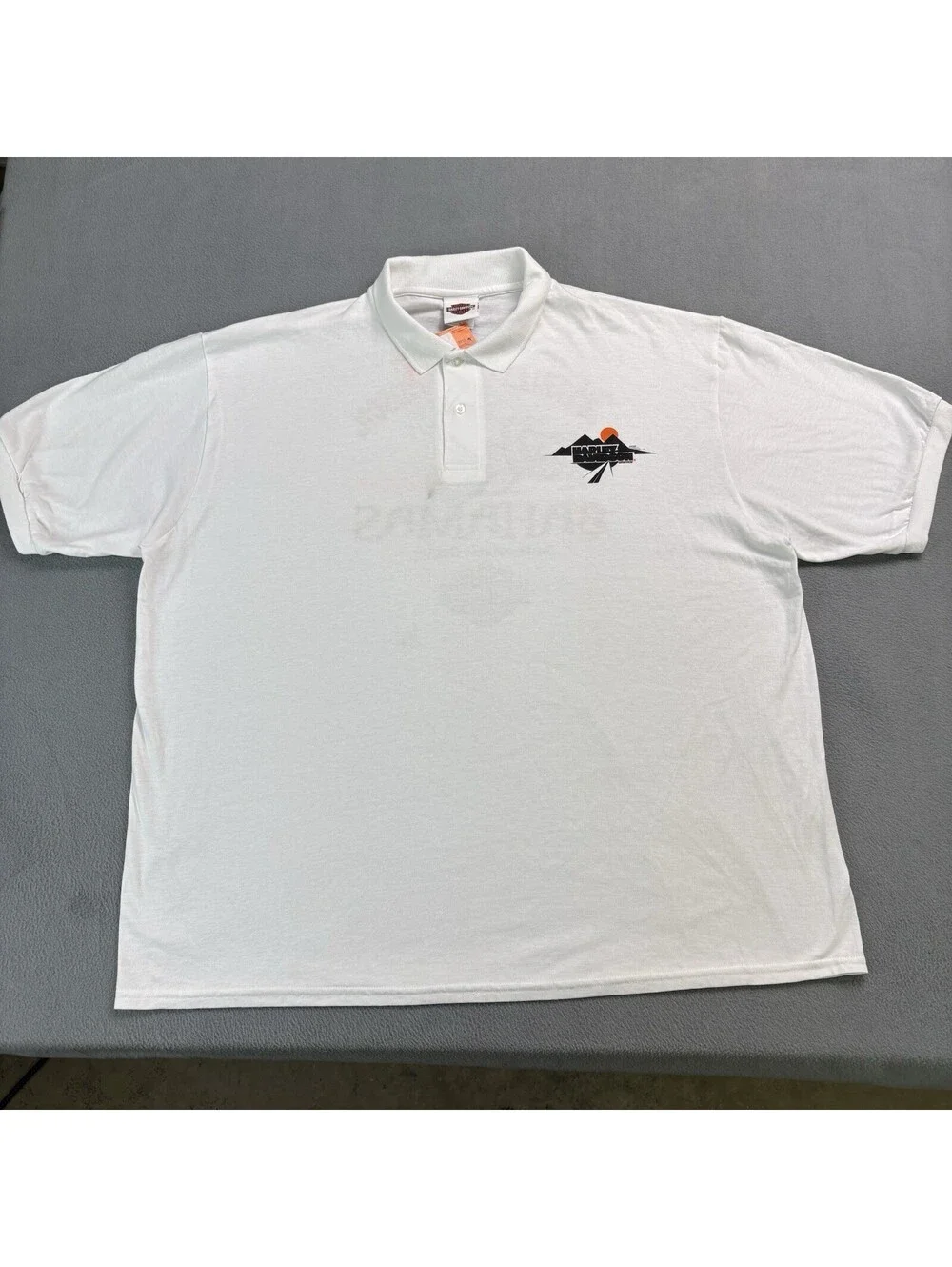 Harley Davidson Motorcycles Bahamas Polo T Shirt 2XL White New With Tags Flawed